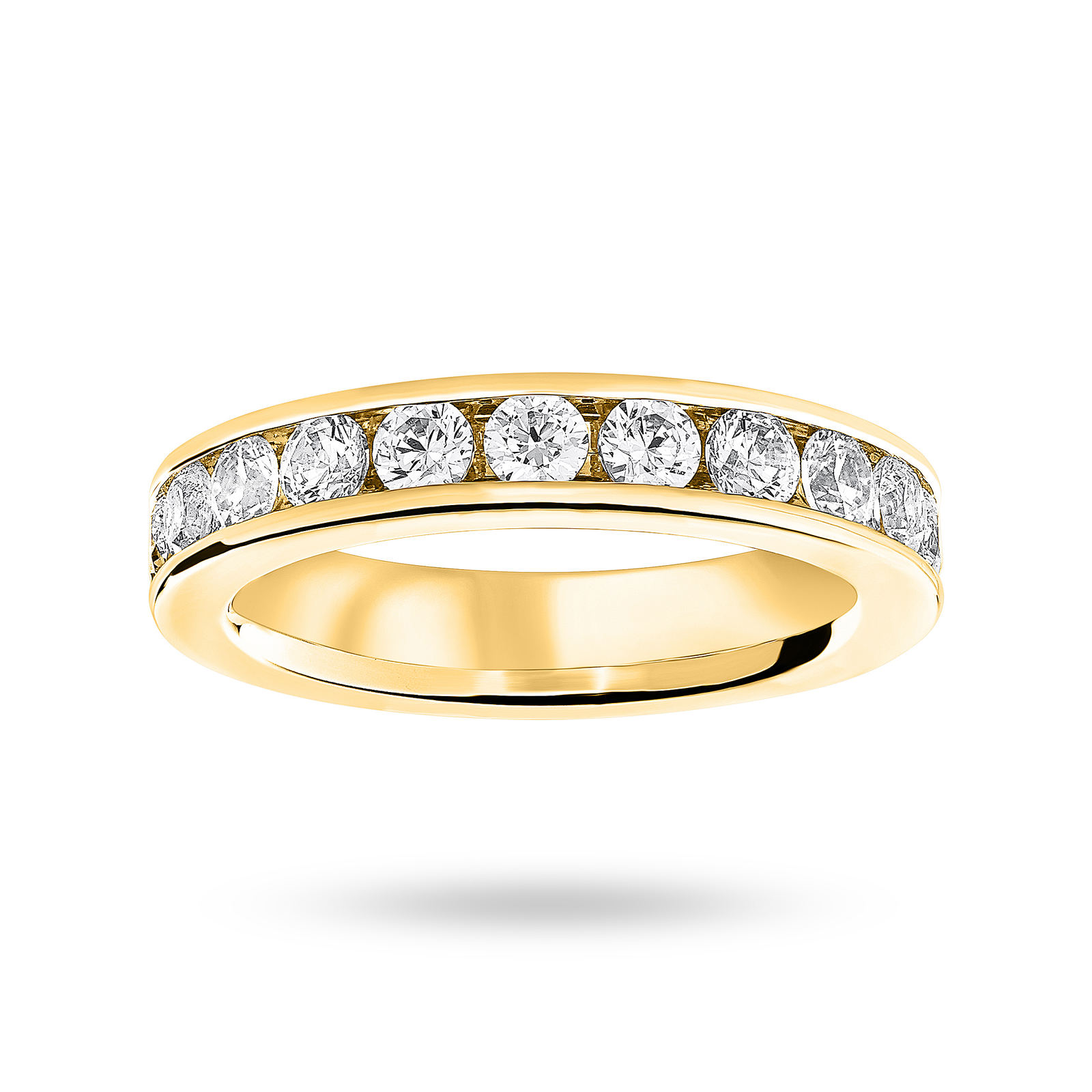 9 Carat Yellow Gold 2.00 Carat Brilliant Cut Channel Set Full Eternity Ring - Ring Size M