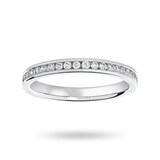 Mappin & Webb Platinum 0.25 Carat Brilliant Cut Half Eternity Ring