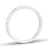 Mappin & Webb 18 Carat White Gold 0.33 Carat Brilliant Cut Half Eternity Ring - Ring Size L