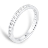 Mappin & Webb 18 Carat White Gold 0.33 Carat Brilliant Cut Half Eternity Ring - Ring Size L