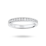 Mappin & Webb 18 Carat White Gold 0.33 Carat Brilliant Cut Half Eternity Ring - Ring Size M