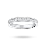 Mappin & Webb 18 Carat White Gold 0.50 Carat Brilliant Cut Half Eternity Ring - Ring Size M