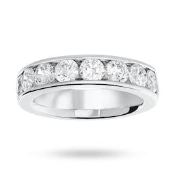 06505174 - Platinum 1.85 Carat Brilliant Cut Half Eternity Ring
