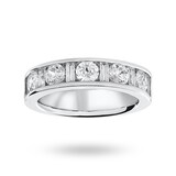 Mappin & Webb 18 Carat White Gold 1.45 Carat Dot Dash Half Eternity Ring - Ring Size J
