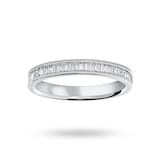 Mappin & Webb Platinum 0.33 Carat Baguette Half Eternity Ring