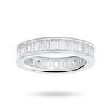 Mappin & Webb Platinum 2.00 Carat Baguette Full Eternity Ring - Ring Size K