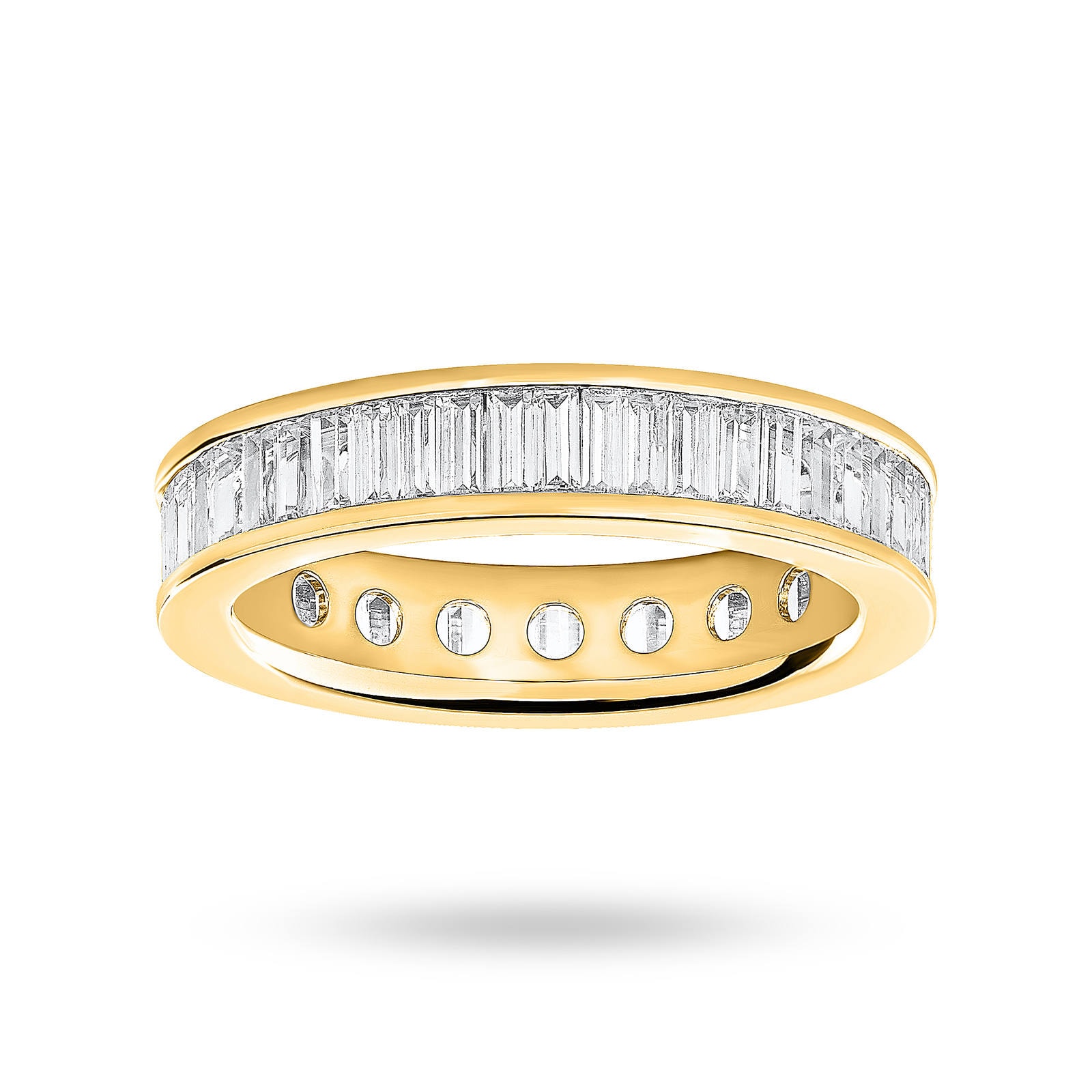 18 Carat Yellow Gold 2.00 Carat Baguette Cut Full Eternity Ring - Ring Size J