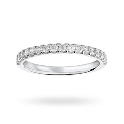 06505406 - Platinum 0.33 Carat Brilliant Cut Half Eternity