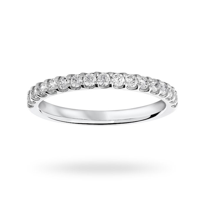 Mappin & Webb 18 Carat White Gold 0.33 Carat Brilliant Cut Half Eternity