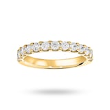 Mappin & Webb 18 Carat Yellow Gold 0.75 Carat Brilliant Cut Half Eternity