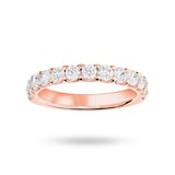 Mappin & Webb 18 Carat Rose Gold 1.00 Carat Brilliant Cut Half Eternity - Ring Size L