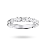 Mappin & Webb 18 Carat White Gold 1.00 Carat Brilliant Cut Half Eternity - Ring Size J