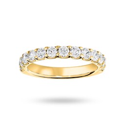 06505452 - 18 Carat Yellow Gold 1.00 Carat Brilliant Cut Half Eternity