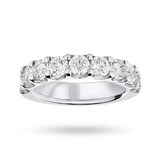 Mappin & Webb Platinum 2.10 Carat Brilliant Cut Half Eternity - Ring Size J