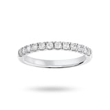 Mappin 
Webb 18 Carat White Gold 0.33 Carat Brilliant Cut Under Bezel Half Eternity Ring