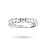 Mappin & Webb Platinum 0.75 Carat Brilliant Cut Under Bezel Half Eternity Ring