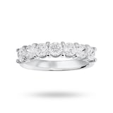 Mappin & Webb 18 Carat White Gold 1.30 Carat Brilliant Cut Under Bezel Half Eternity Ring