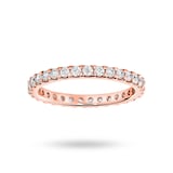 Mappin & Webb 18 Carat Rose Gold 0.75 Carat Brilliant Cut Claw Set Full Eternity Ring