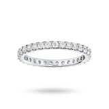 Mappin & Webb 18 Carat White Gold 0.75 Carat Brilliant Cut Claw Set Full Eternity Ring