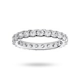 Mappin & Webb Platinum 1.50 Carat Brilliant Cut Claw Set Full Eternity Ring