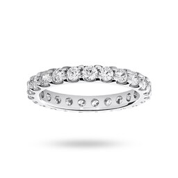 06505650 - Platinum 1.50 Carat Brilliant Cut Claw Set Full Eternity Ring