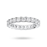 Mappin & Webb 18 Carat White Gold 2.00 Carat Brilliant Cut Claw Set Full Eternity Ring