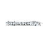 Mappin & Webb Platinum 0.50 Carat  Dot Dash Channel Set Full Eternity Ring
