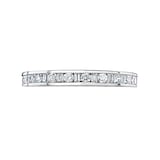 Mappin & Webb 18 Carat White Gold 0.50 Carat  Dot Dash Channel Set Full Eternity Ring - Ring Size J