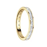 Mappin & Webb 18 Carat Yellow Gold 0.50 Carat  Dot Dash Channel Set Full Eternity Ring - Ring Size O