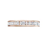 Mappin & Webb 18 Carat Rose Gold 1.50 Carat  Dot Dash Channel Set Full Eternity Ring