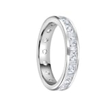 Mappin & Webb 18 Carat White Gold 1.50 Carat  Dot Dash Channel Set Full Eternity Ring