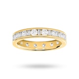 Mappin & Webb 18 Carat Yellow Gold 1.50 Carat  Dot Dash Channel Set Full Eternity Ring - Ring Size J