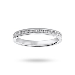 06505734 - Platinum 0.50 Carat Brilliant Cut Channel Set Full Eternity Ring