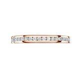 Mappin & Webb 18 Carat Rose Gold 0.50 Carat Brilliant Cut Channel Set Full Eternity Ring
