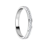 Mappin & Webb 18 Carat White Gold 0.50 Carat Brilliant Cut Channel Set Full Eternity Ring - Ring Size K