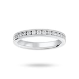 Mappin & Webb Platinum 0.75 Carat Brilliant Cut Channel Set Full Eternity Ring