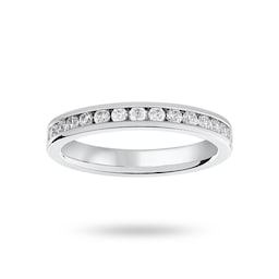 06505746 - Platinum 0.75 Carat Brilliant Cut Channel Set Full Eternity Ring