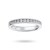 Mappin & Webb 18 Carat White Gold 0.75 Carat Brilliant Cut Channel Set Full Eternity Ring - Ring Size K