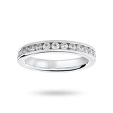 Mappin & Webb 18 Carat White Gold 1.00 Carat Brilliant Cut Channel Set Full Eternity Ring - Ring Size O