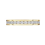 Mappin & Webb 18 Carat Yellow Gold 1.00 Carat Brilliant Cut Channel Set Full Eternity Ring - Ring Size K