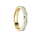 Mappin & Webb 18 Carat Yellow Gold 1.00 Carat Brilliant Cut Channel Set Full Eternity Ring - Ring Size K