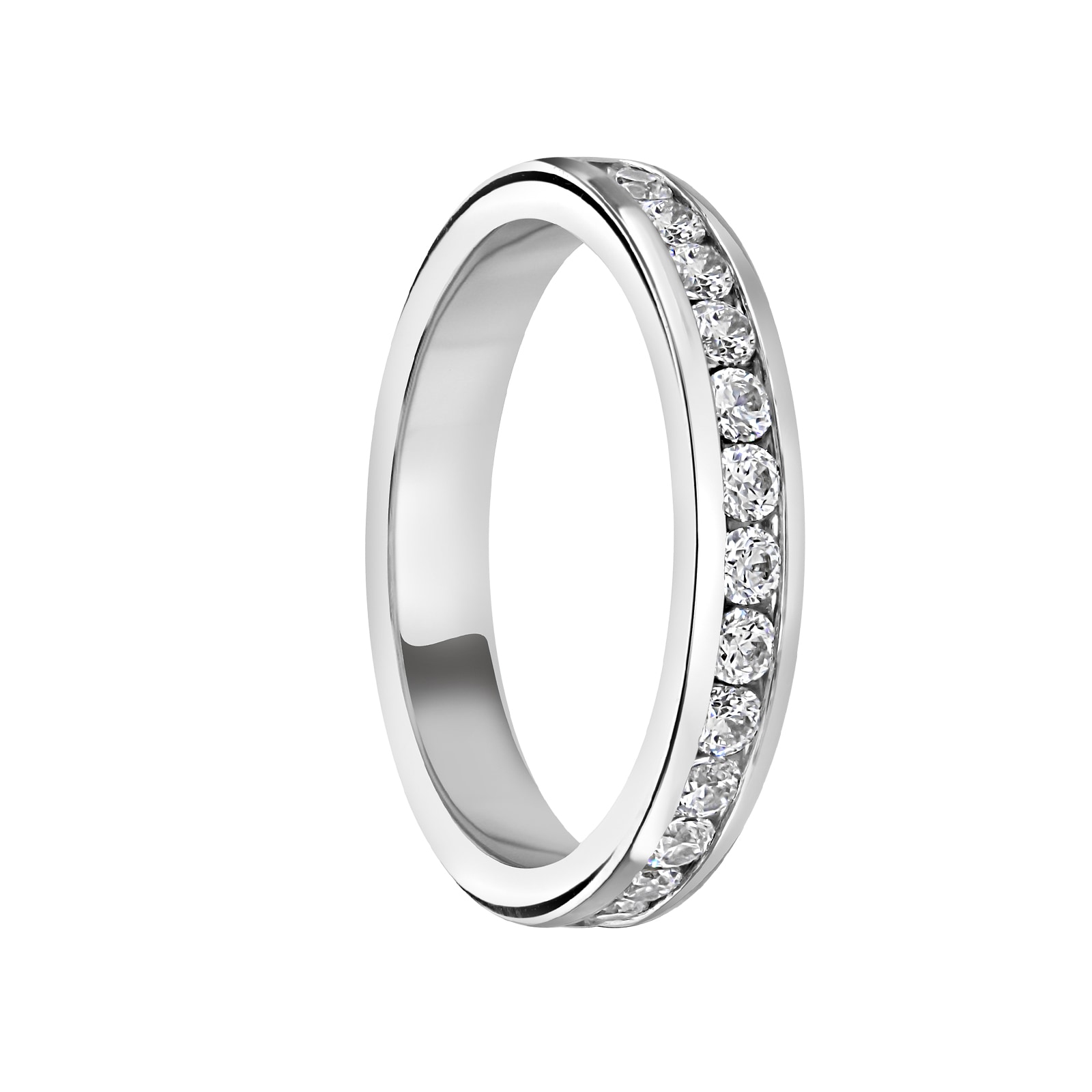 Mappin & Webb Platinum 1.50 Carat Brilliant Cut Channel Set Full Eternity Ring