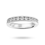 Mappin & Webb Platinum 1.50 Carat Brilliant Cut Channel Set Full Eternity Ring - Ring Size O