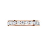 Mappin & Webb 18 Carat Rose Gold 1.50 Carat Brilliant Cut Channel Set Full Eternity Ring - Ring Size J
