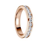 Mappin & Webb 18 Carat Rose Gold 1.50 Carat Brilliant Cut Channel Set Full Eternity Ring - Ring Size J