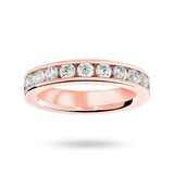 Mappin & Webb 18 Carat Rose Gold 2.00 Carat Brilliant Cut Channel Set Full Eternity Ring - Ring Size J