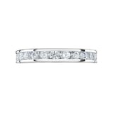 Mappin & Webb 18 Carat White Gold 2.00 Carat Brilliant Cut Channel Set Full Eternity Ring - Ring Size J