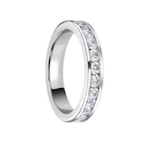 Mappin & Webb 18 Carat White Gold 2.00 Carat Brilliant Cut Channel Set Full Eternity Ring - Ring Size J