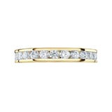 Mappin & Webb 18 Carat Yellow Gold 2.00 Carat Brilliant Cut Channel Set Full Eternity Ring