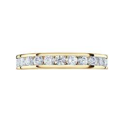 06505791 - 18 Carat Yellow Gold 2.00 Carat Brilliant Cut Channel Set Full Eternity Ring